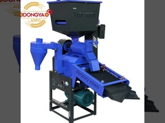 Máquina de moinho de arroz de vibração de fase única 6N50L PRO + destoner e elevador